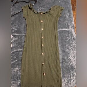Medium tight button up dress